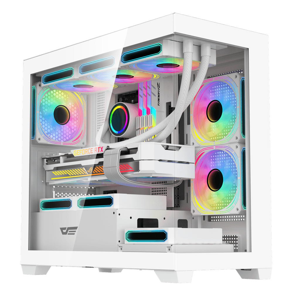 DS900M M-ATX PC Case Blanco