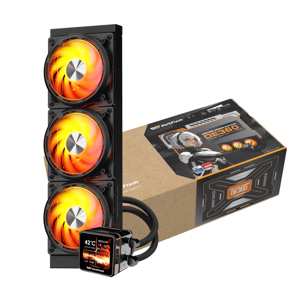EXPLORE DE360 Liquid CPU Cooler Negro
