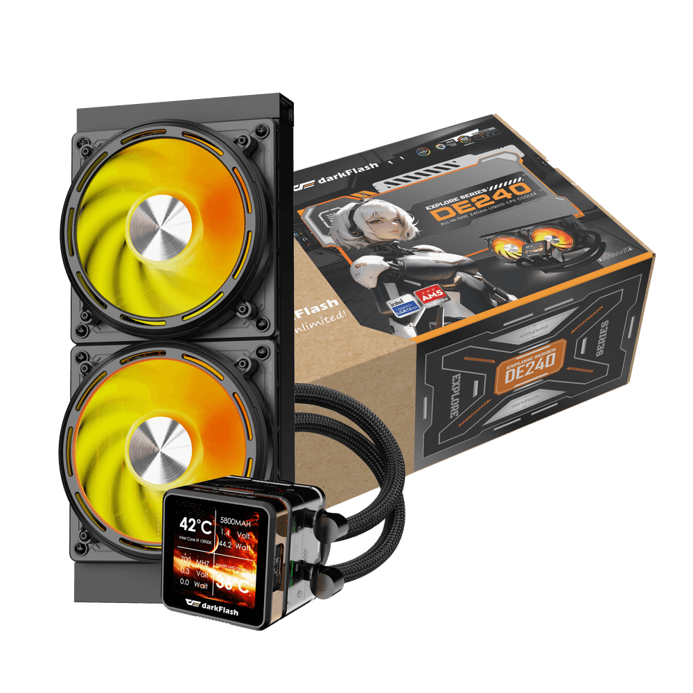 EXPLORE DE240 Liquid CPU Cooler Negro